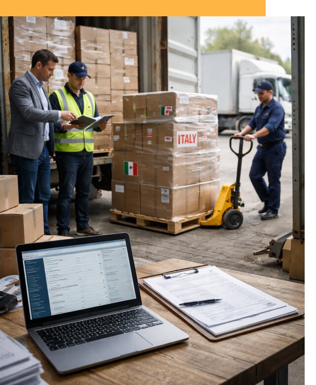 Доставка грузов из Италии: морские и авиаперевозки от 18400