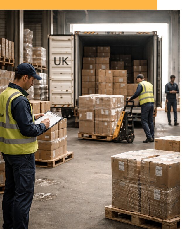 Доставка грузов из Великобритании с таможенным оформлением от 12778