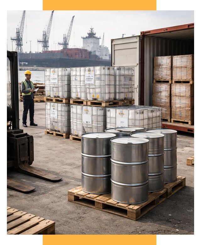 Доставка химического сырья из Индии от 255550 р. | СетСервис-Срг