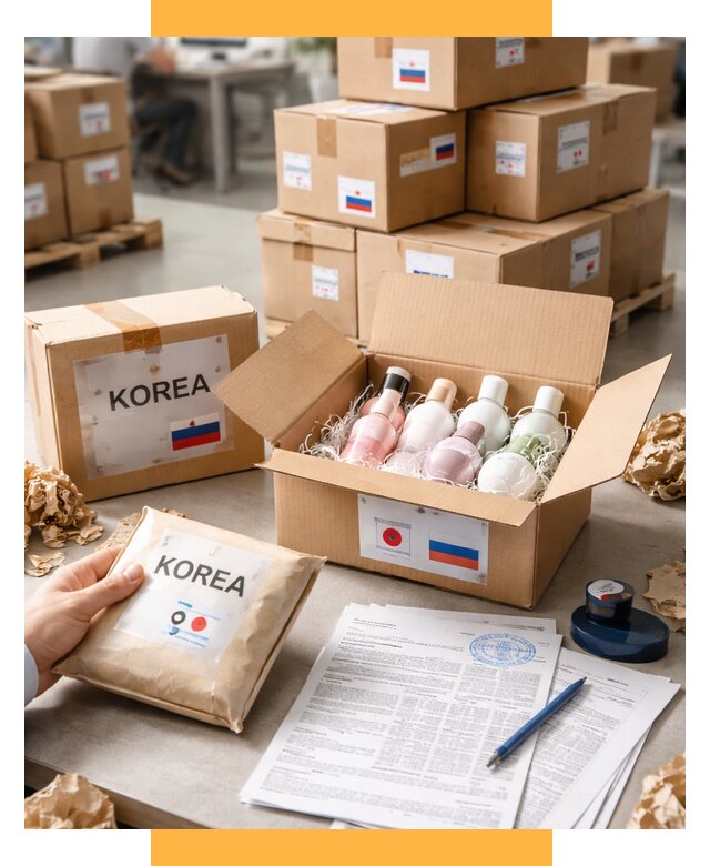 Доставка косметики из Кореи от 8689 р. под ключ | СетСервис-Срг
