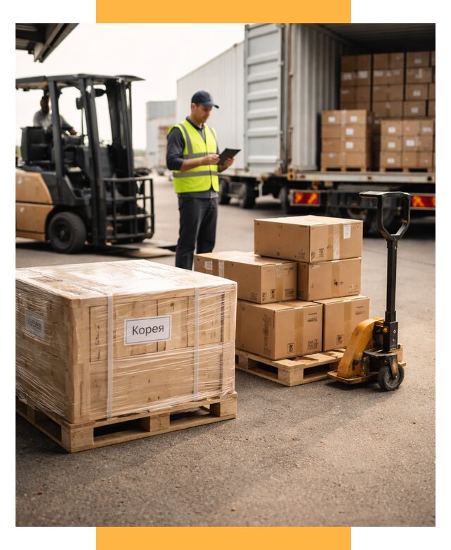 Доставка грузов в Корею из России от 35777 р. | СетСервис-Срг