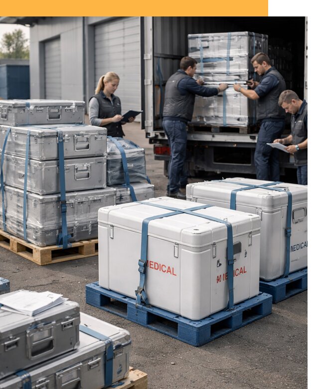 Перевозка медицинского оборудования по всему миру от 15333 руб