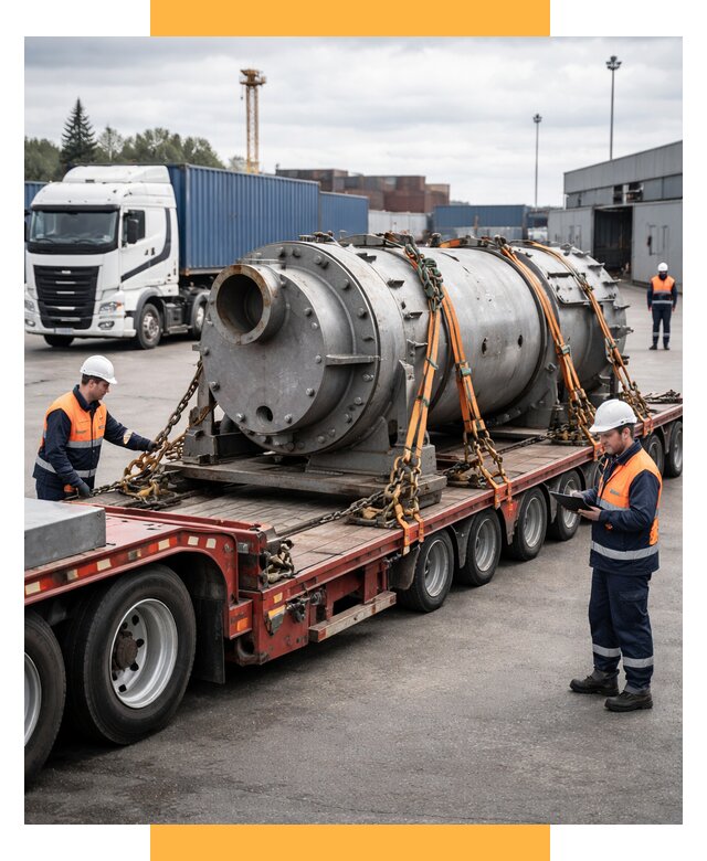 Перевозка тяжеловесных грузов под ключ от 153330 р. | СетСервис-Срг