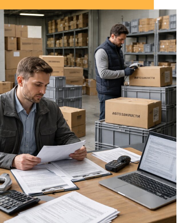 Таможенное оформление автозапчастей по выгодным тарифам от 8689