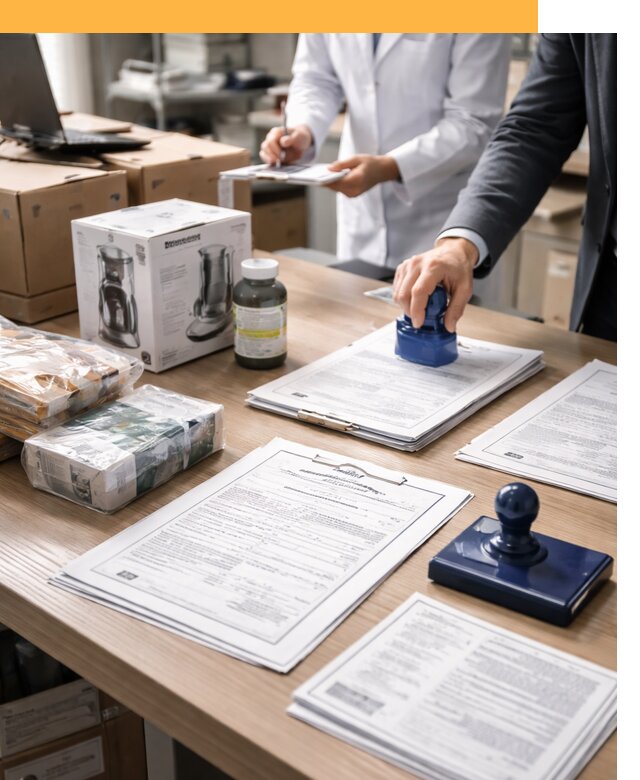 Сертификация импортных товаров от 12266 с таможенным сопровождением